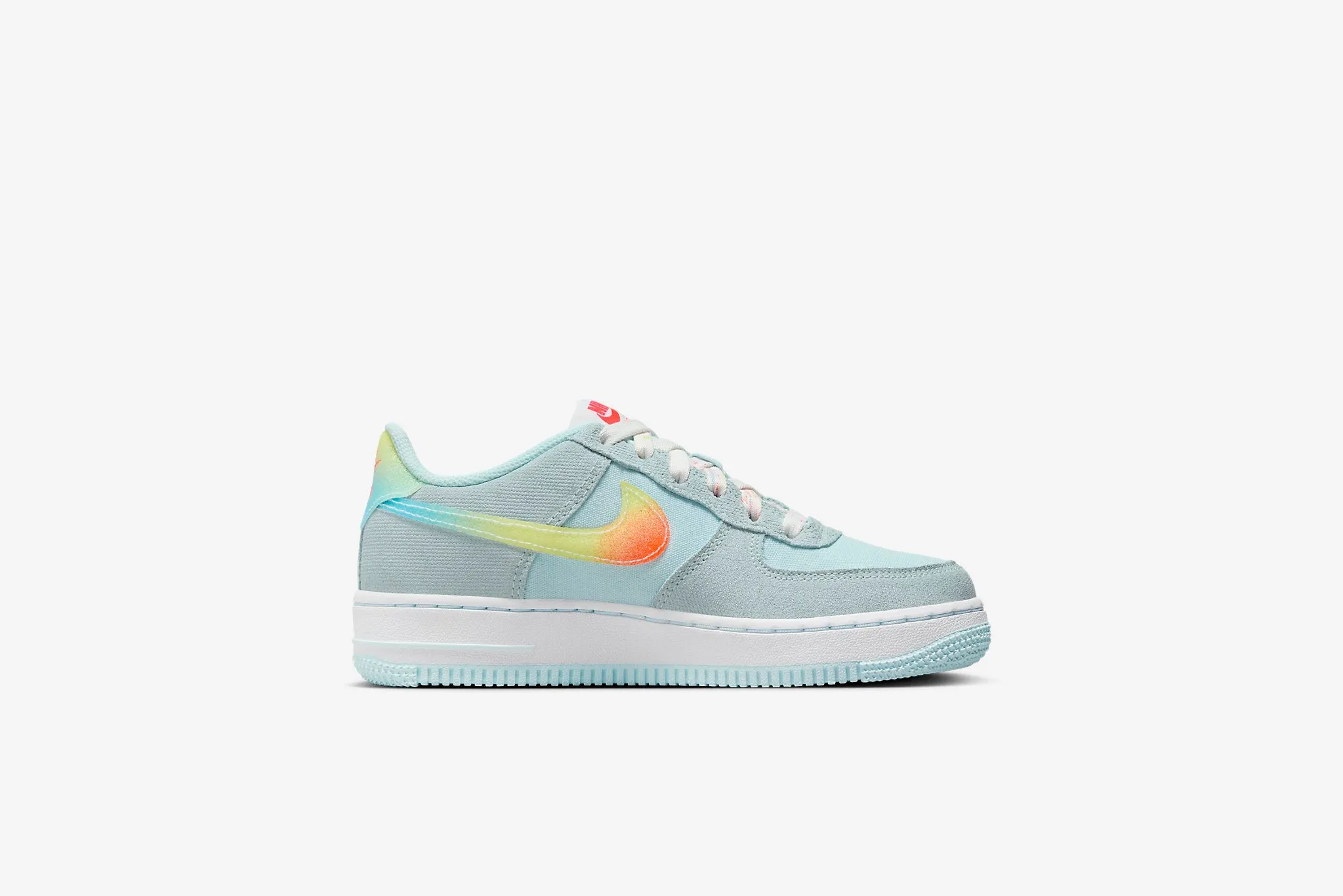 Nike Air Force 1 BG GS - Glacier Blue / Total Orange