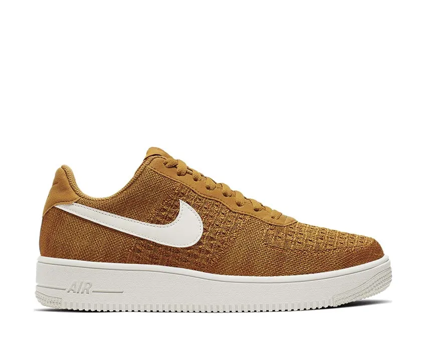 Nike Air Force 1 Flyknit 2.0 Gold Suede