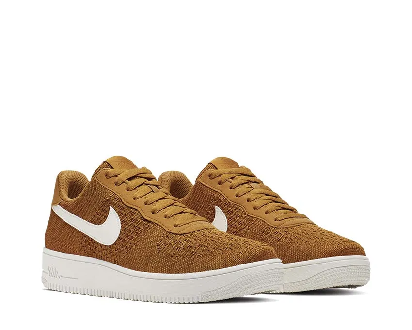 Nike Air Force 1 Flyknit 2.0 Gold Suede