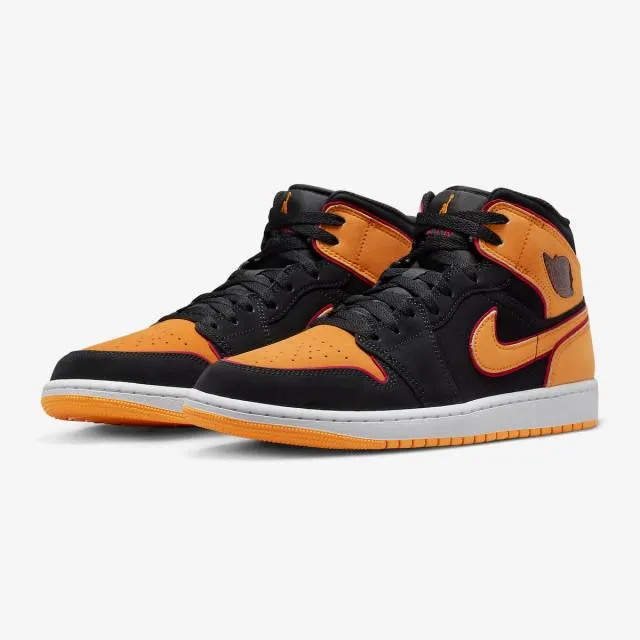 Nike Air Jordan 1 Mid SE (Vivid Orange/ Black/ Vivid Ora...