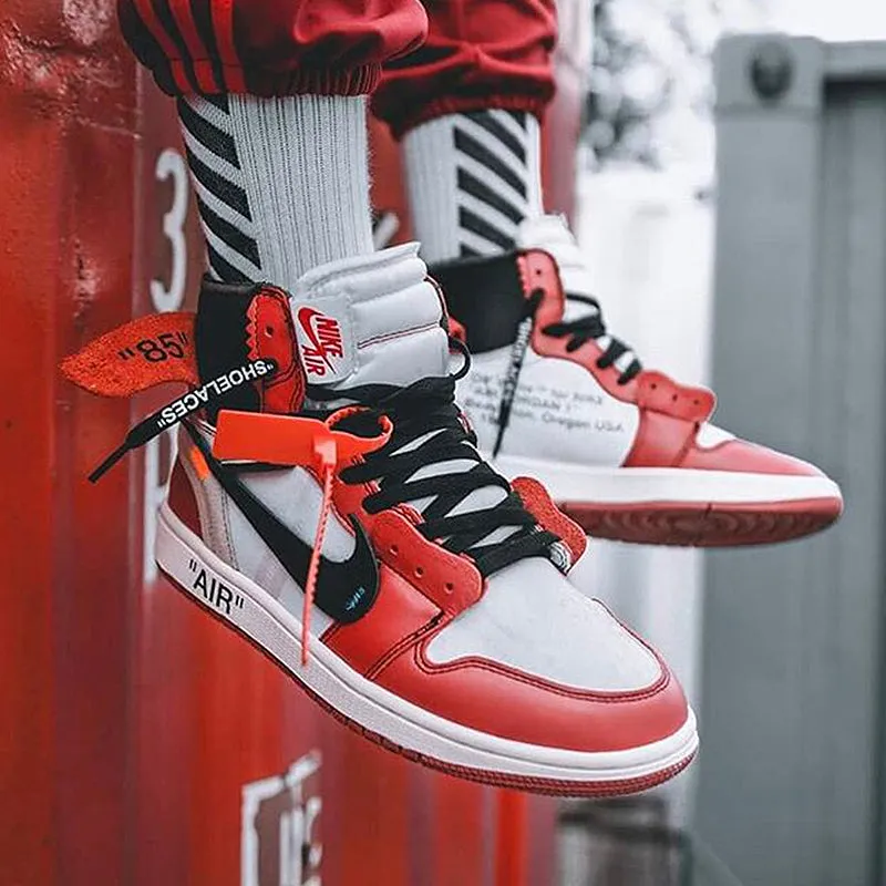 Nike Air Jordan 1 X Off White AJ1 L Limited Edition