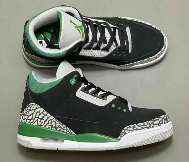 Nike air jordan 3 iii retro pine green 9-11 black cement...