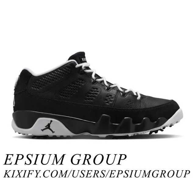 Nike Air Jordan 9 Low Golf (Barons/ Black/ White/ Metall...