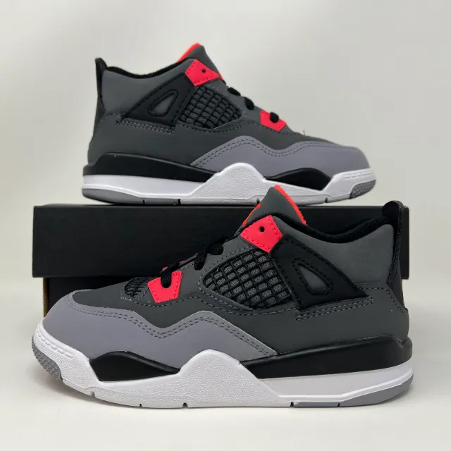 Nike Air Jordan Retro IV 4 TD Infrared 23 2022 Grey Todd...