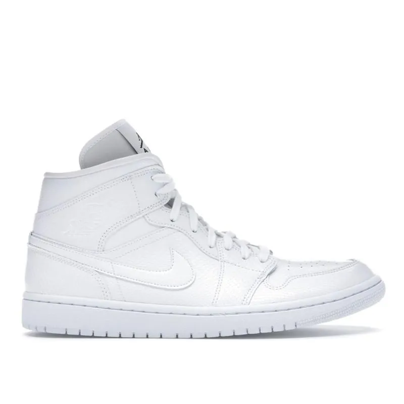 Nike - Baskets Nike Air Jordan 1 Mid - Blanc - Femme