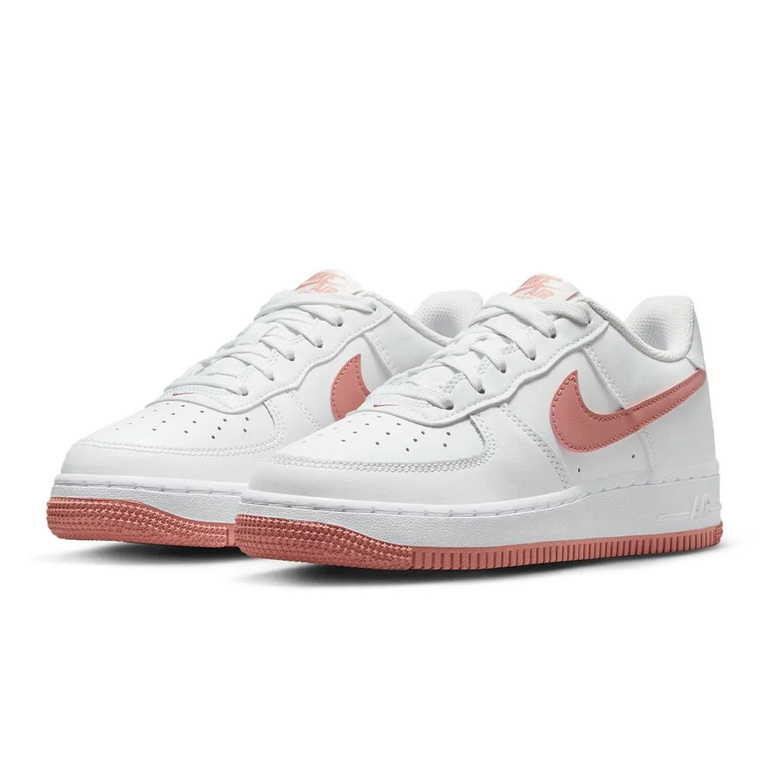 Nike Big Kids Air Force 1 (summit white / red stardust-white)