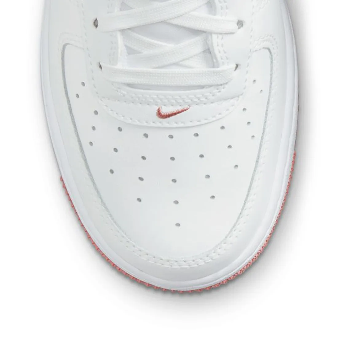 Nike Big Kids Air Force 1 (summit white / red stardust-white)