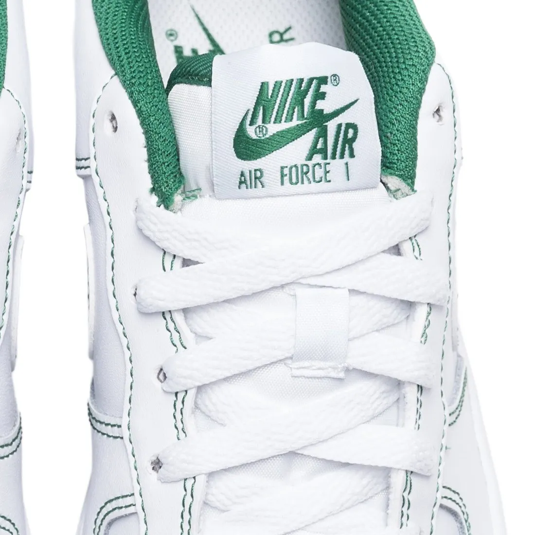 Nike Big Kids Air Force 1 (white / white-pine green)