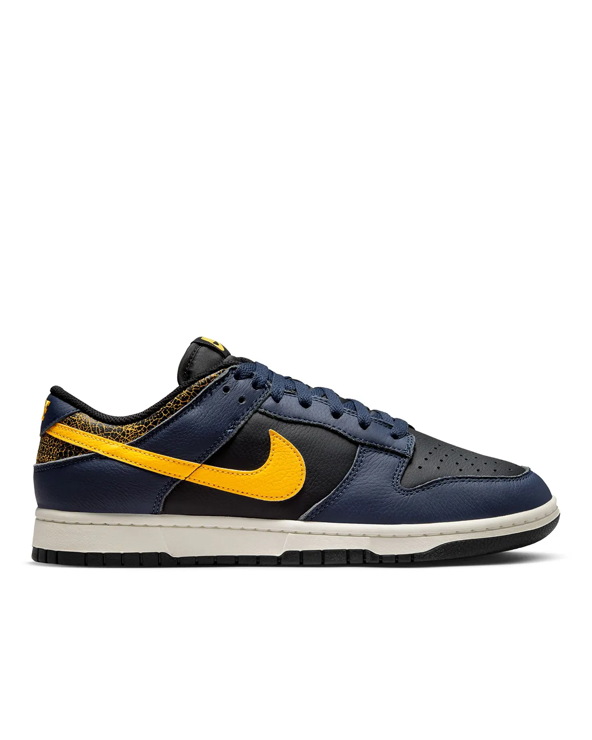 Nike Dunk Low Retro Black Tour Yellow Midnight Navy Sail