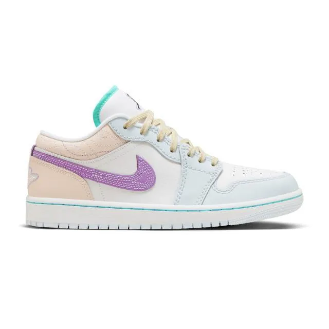 Nike Women's Air Jordan 1 Low (Multi-Color Sashiko/ Whit...