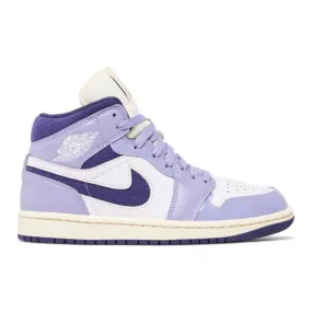 Nike Women's Air Jordan 1 Mid SE (Sky J Purple/ Barely G...