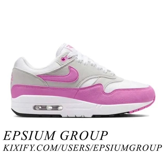 Nike Women's Air Max 1 (Pink Rise/ Neutral Grey/ Pink Ri...