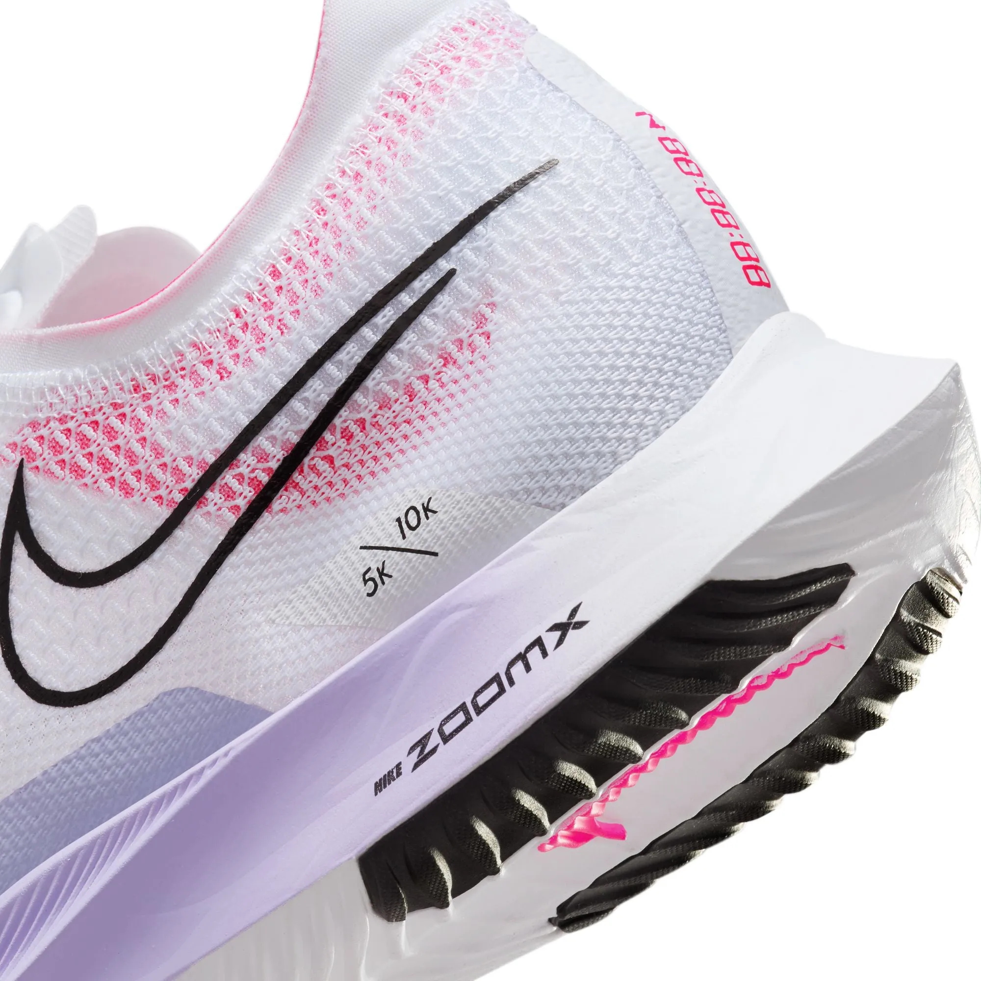 Nike ZoomX Streakfly Running Shoes White / Black / Vivid Grape / Purple Agate