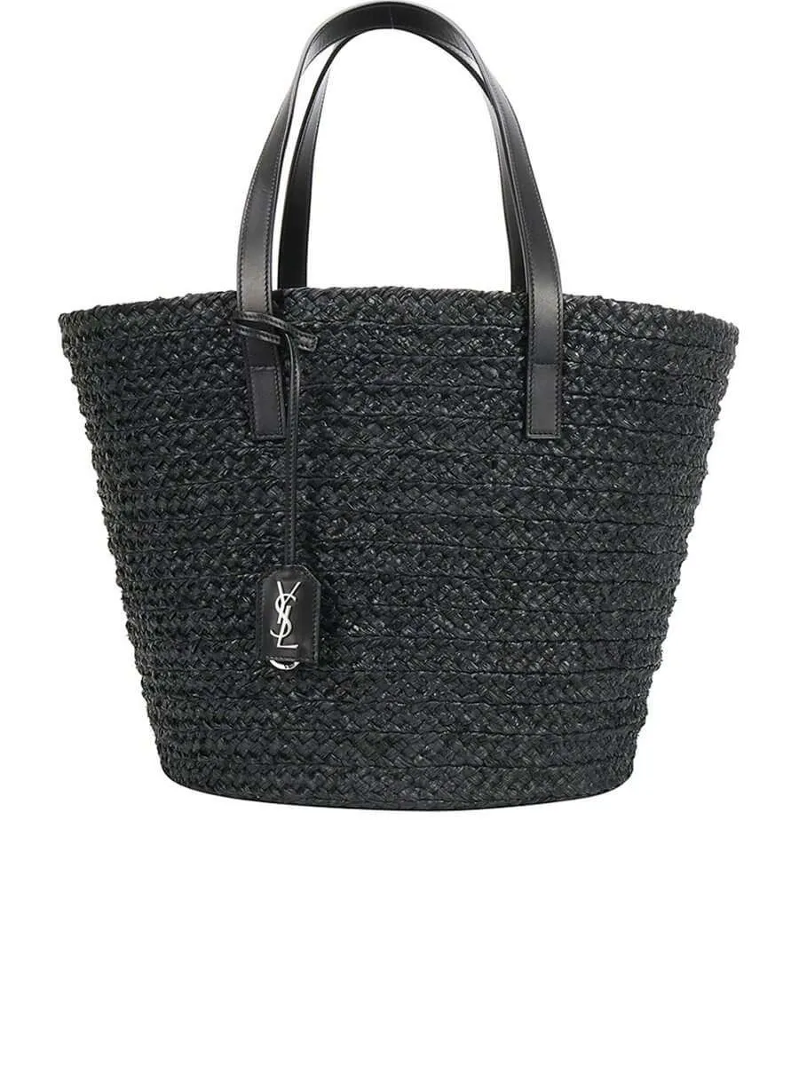 Panier Medium Bag in Raffia