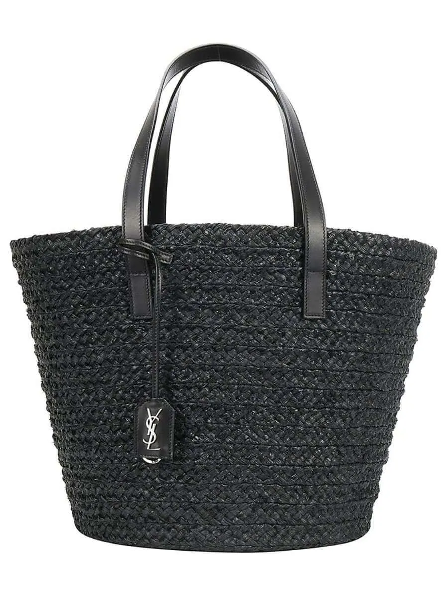 Panier Medium Bag in Raffia