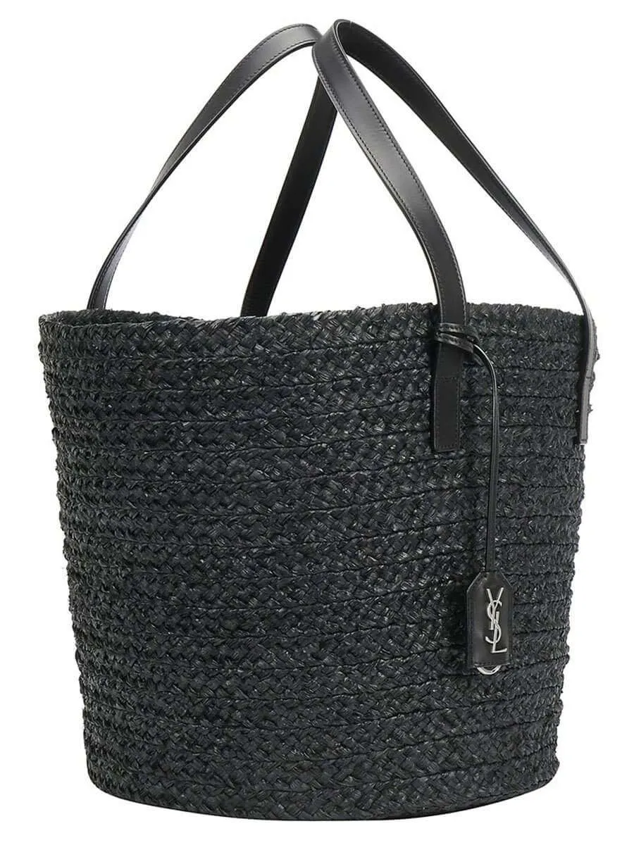 Panier Medium Bag in Raffia