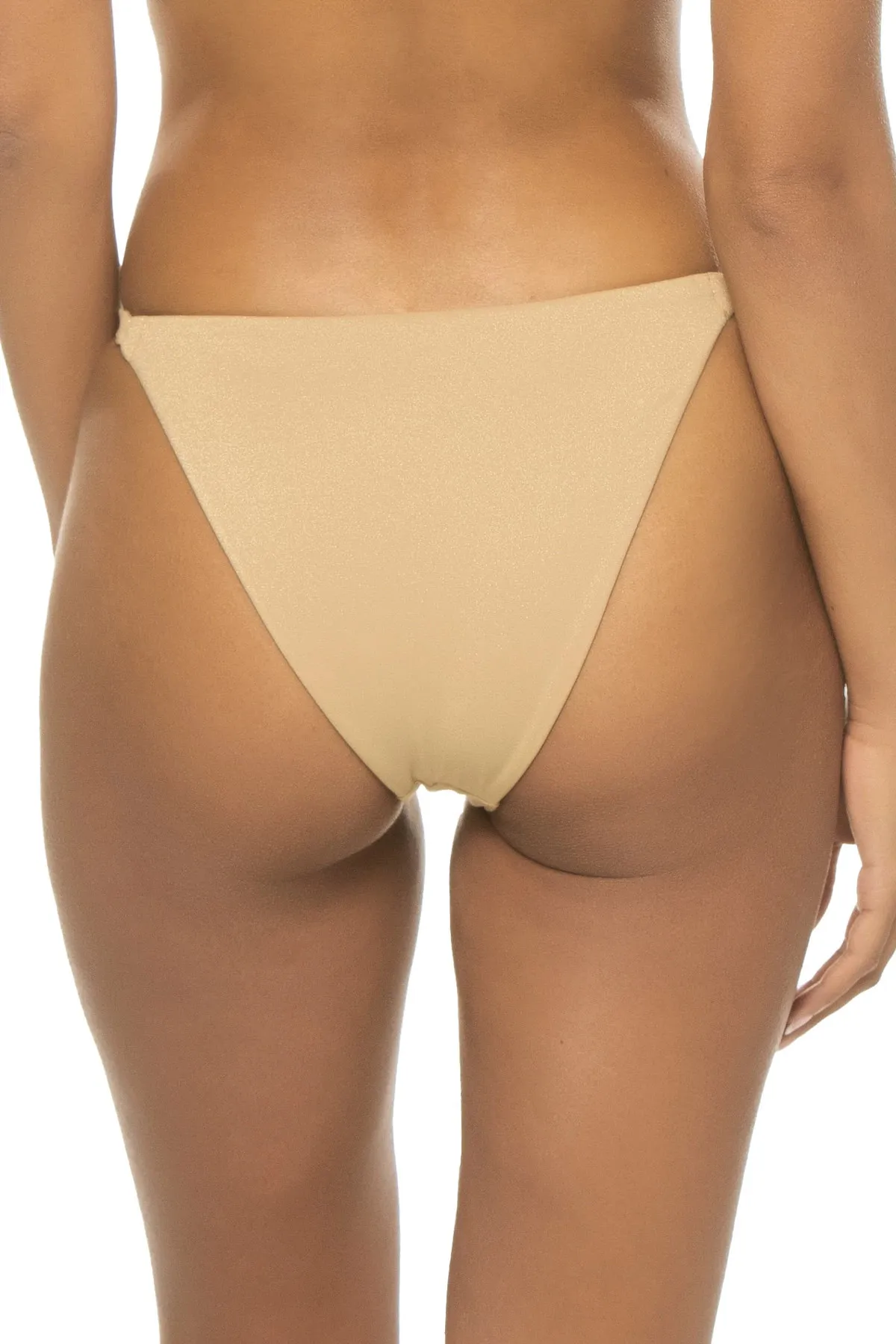 Parker Shimmer Tab Side Brazilian Bikini Bottom