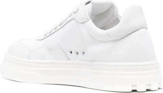 Patrizia Pepe logo-patch canvas sneakers White