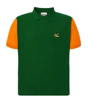 POLO CLASSIC FIT - FOREST GREEN & ORANGE