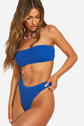 Premium Crinkle Bandeau Tube Bikini Top