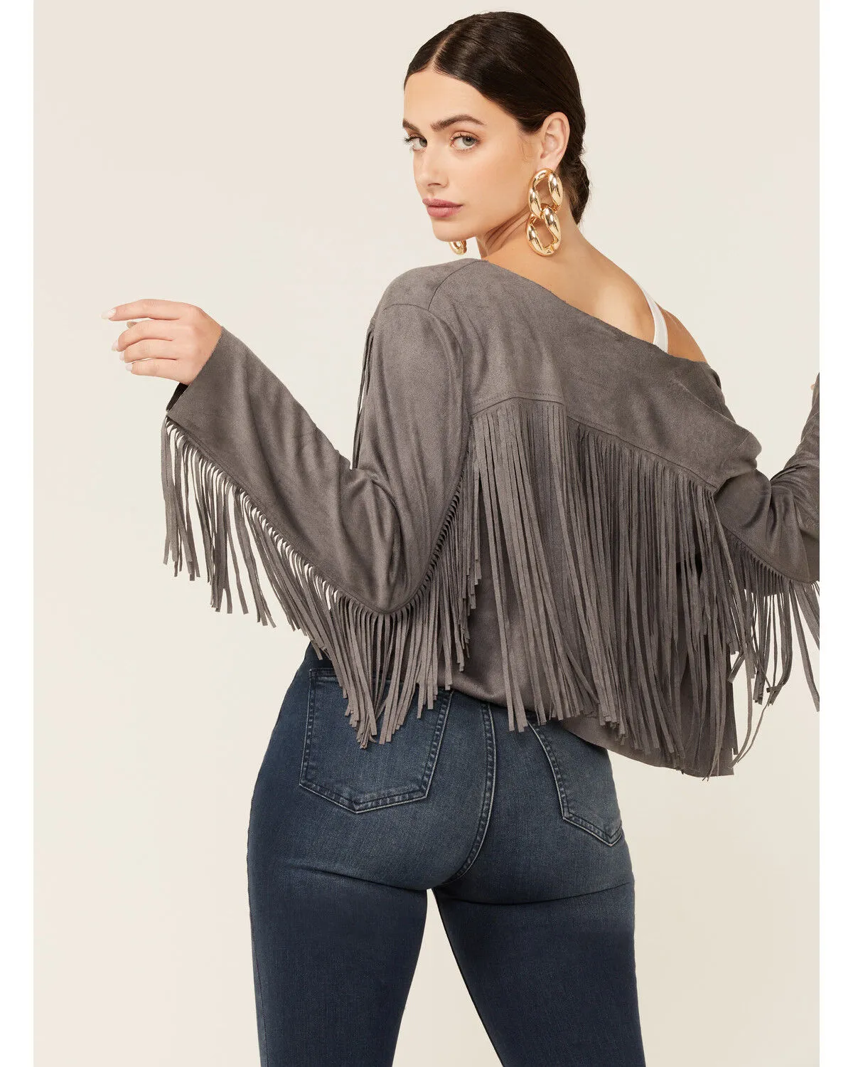 Product Name:  Vocal Women's Fringe Suede Jacket