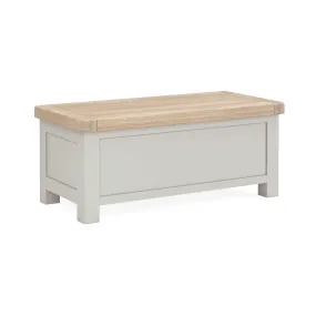 Provence Oak Stone Grey Blanket Box.