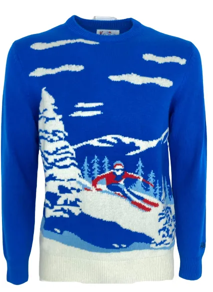 PULLOVER BLU UOMO