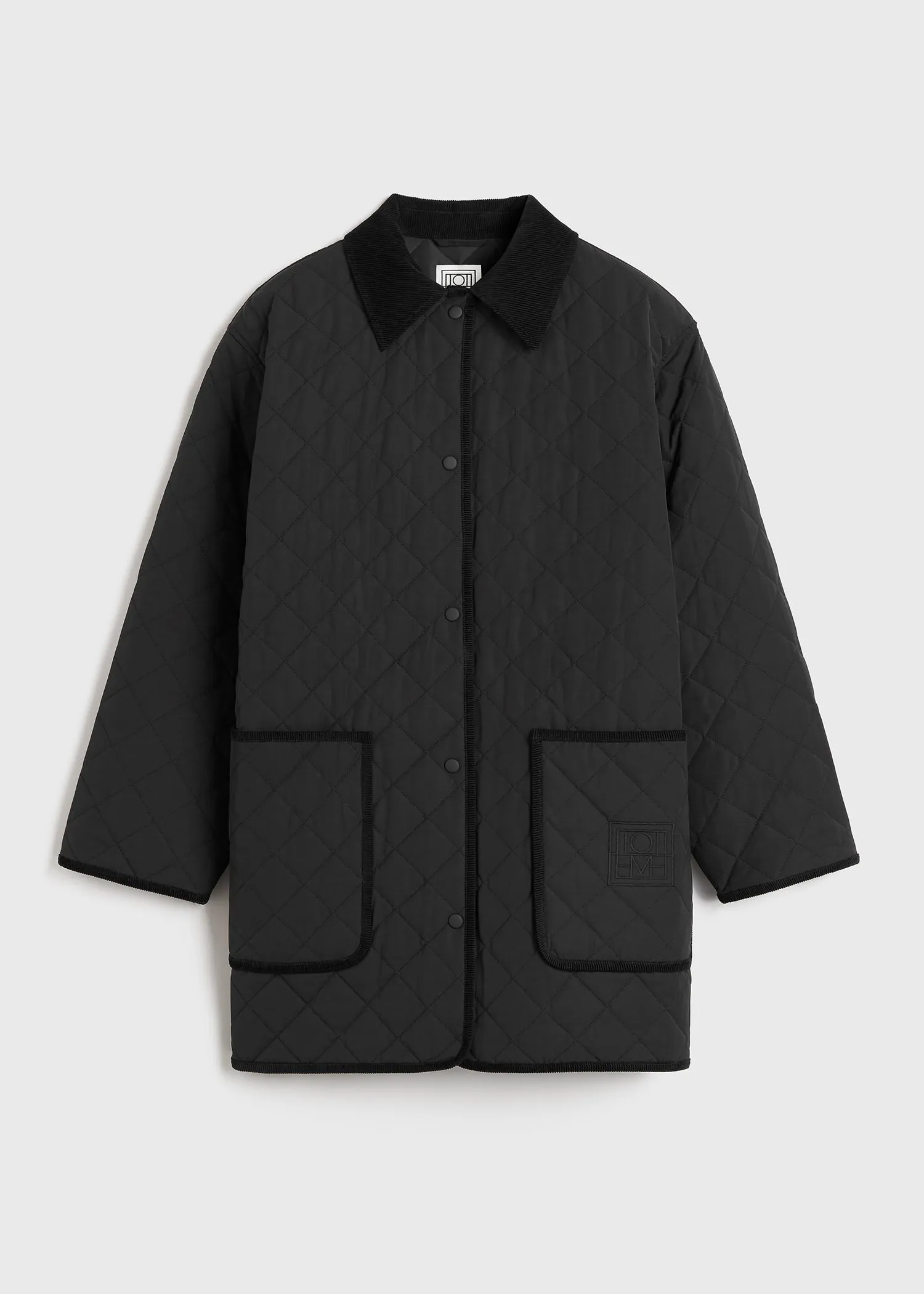 Quilted barn jacket black