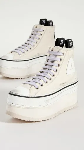 R13   Platform High Top Sneakers 