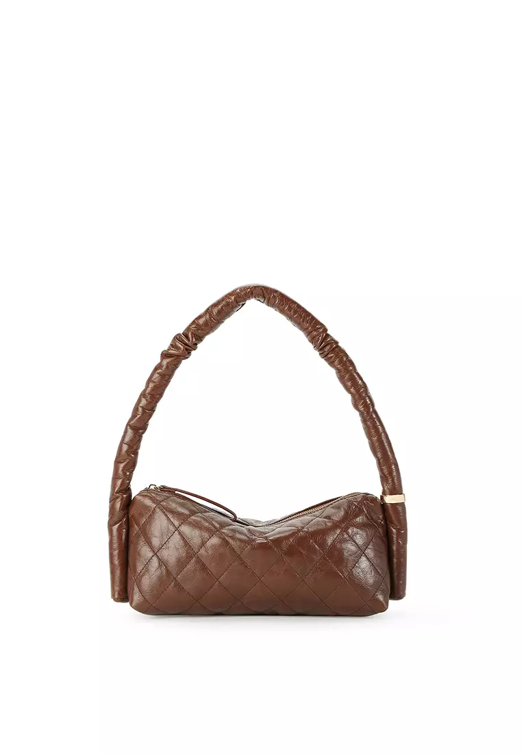 RABEANCO LUCINDA Cigar Baguette Bag - Cognac