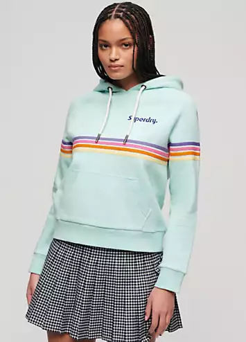 Rainbow Stripe Hoodie by Superdry | Look Again