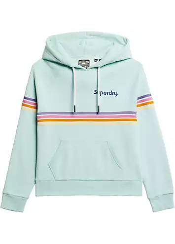 Rainbow Stripe Hoodie by Superdry | Look Again