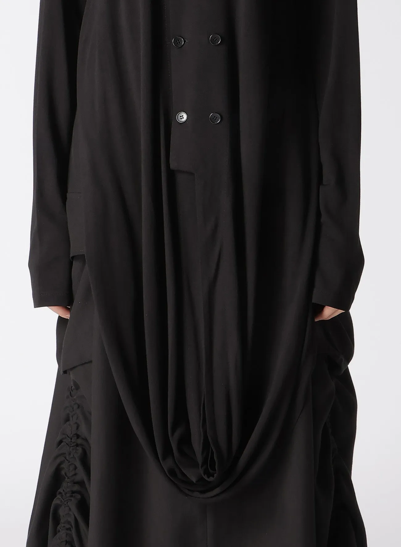 RAYON JERSEY HEM DRAPE CARDIGAN