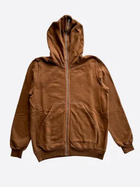 Rick Owens Khaki Brown Jumbo Gimp Hoodie