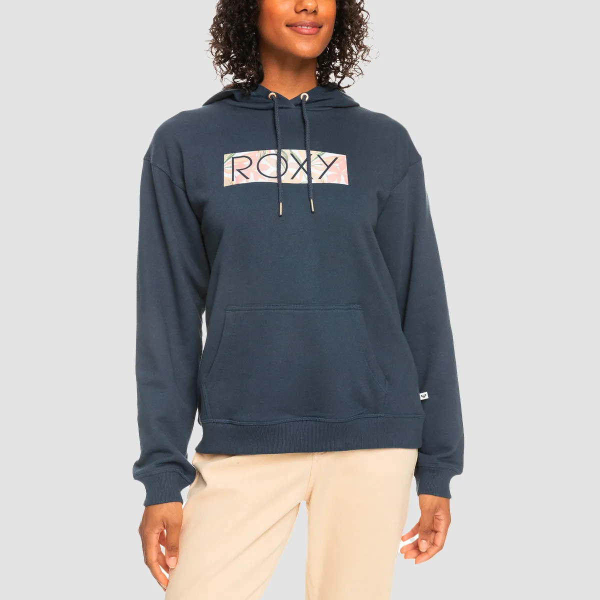 Roxy Forward Focus Pullover Hoodie Mood Indigo - Womens