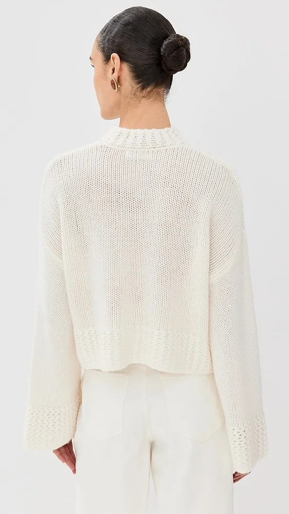 Sablyn   Phoenix Bell Sleeve Crewneck Cashmere Pullover 