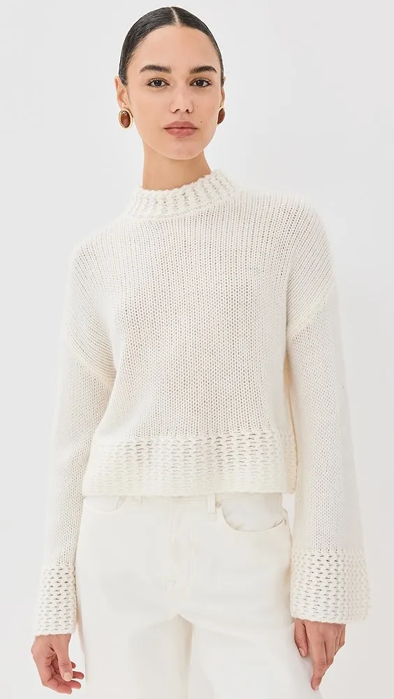 Sablyn   Phoenix Bell Sleeve Crewneck Cashmere Pullover 