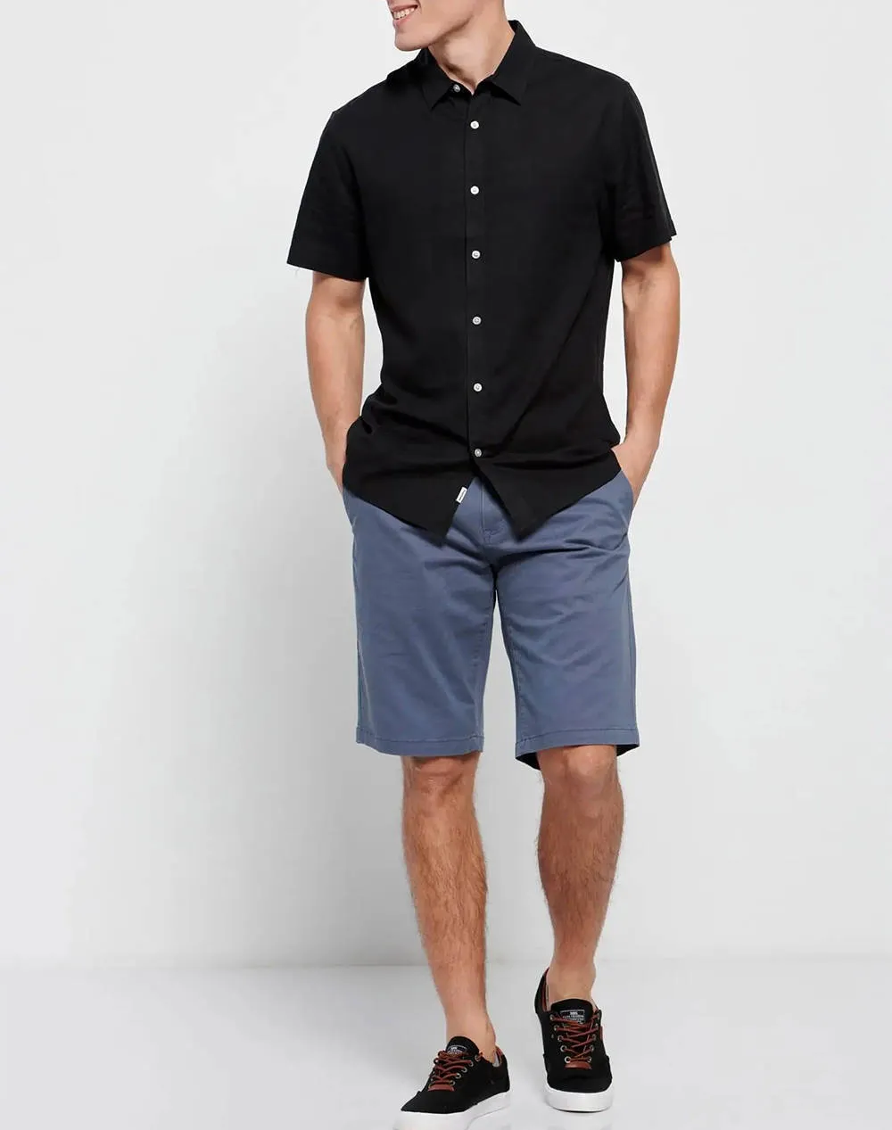 Short sleeve linen shirt