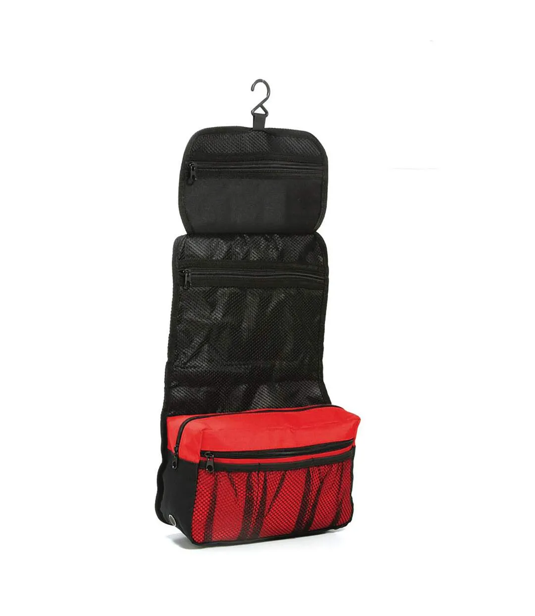 Shugon Bristol Folding Travel Toiletry Bag - 4 Litres (Pack of 2) (Red/Black) (One Size) - UTBC4561