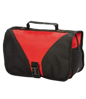 Shugon Bristol Folding Travel Toiletry Bag - 4 Litres (Pack of 2) (Red/Black) (One Size) - UTBC4561