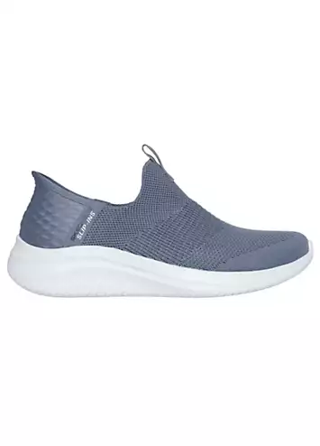 Skechers Slip Ins Ultra Flex 3.0 Cozy Streak Slate Trainers | Grattan