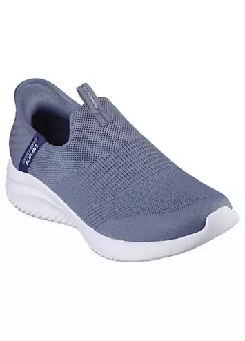 Skechers Slip Ins Ultra Flex 3.0 Cozy Streak Slate Trainers | Grattan