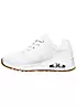 Skechers Wide Fit Uno Durabuck Lace Up Fashion Trainers