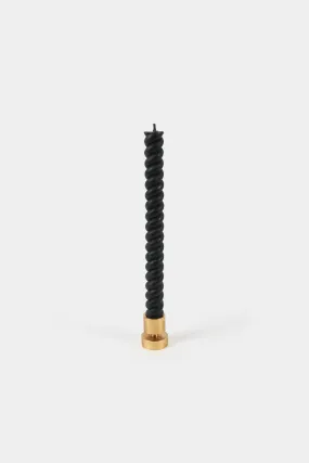 Spiral Beeswax Candles (2 Pack) | Black