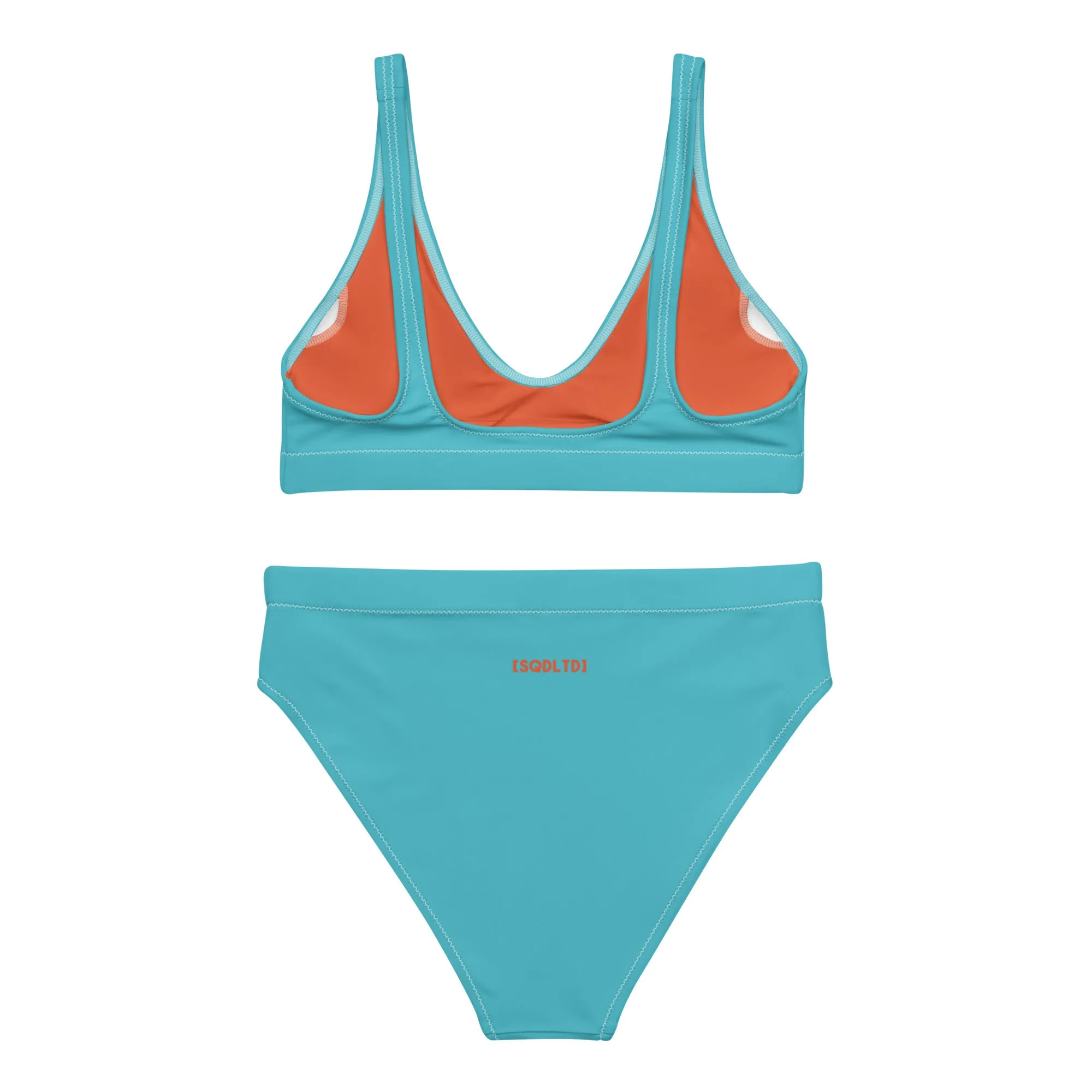 Sqdltd SP24 Recycled high-waisted bikini Sherbet