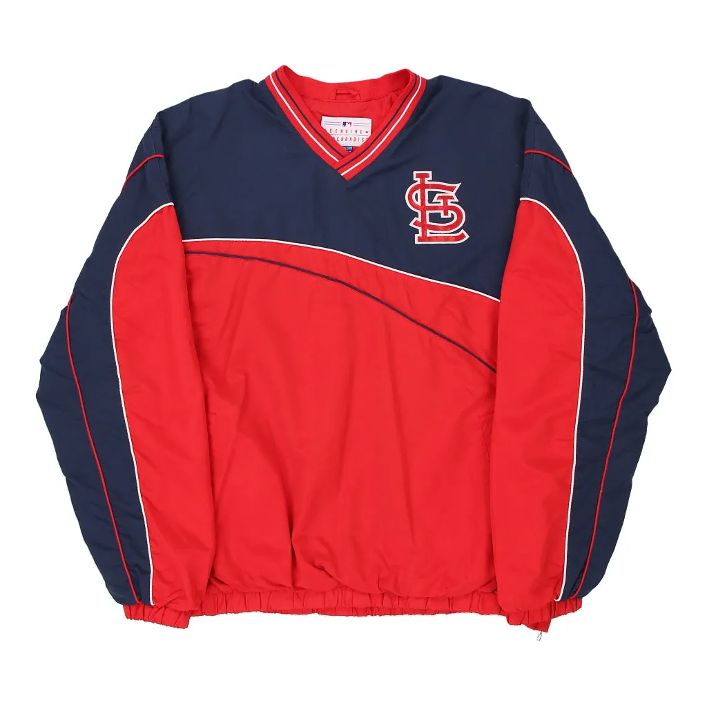 St.Louis Cardinals Mlb MLB Windbreaker - 2XL Red Polyester Blend