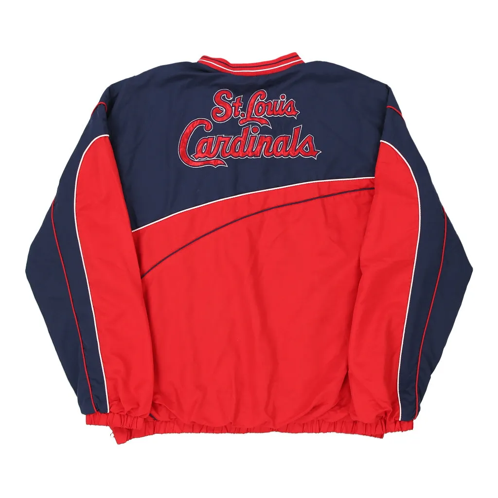 St.Louis Cardinals Mlb MLB Windbreaker - 2XL Red Polyester Blend