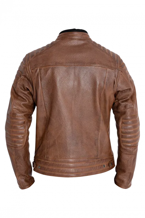 STORM LEATHER JACKET | TOBACCO