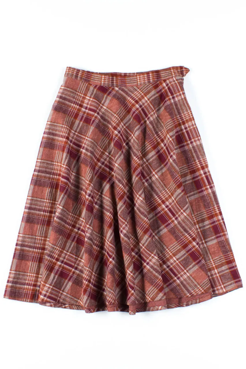 Strawberry Plaid Skirt