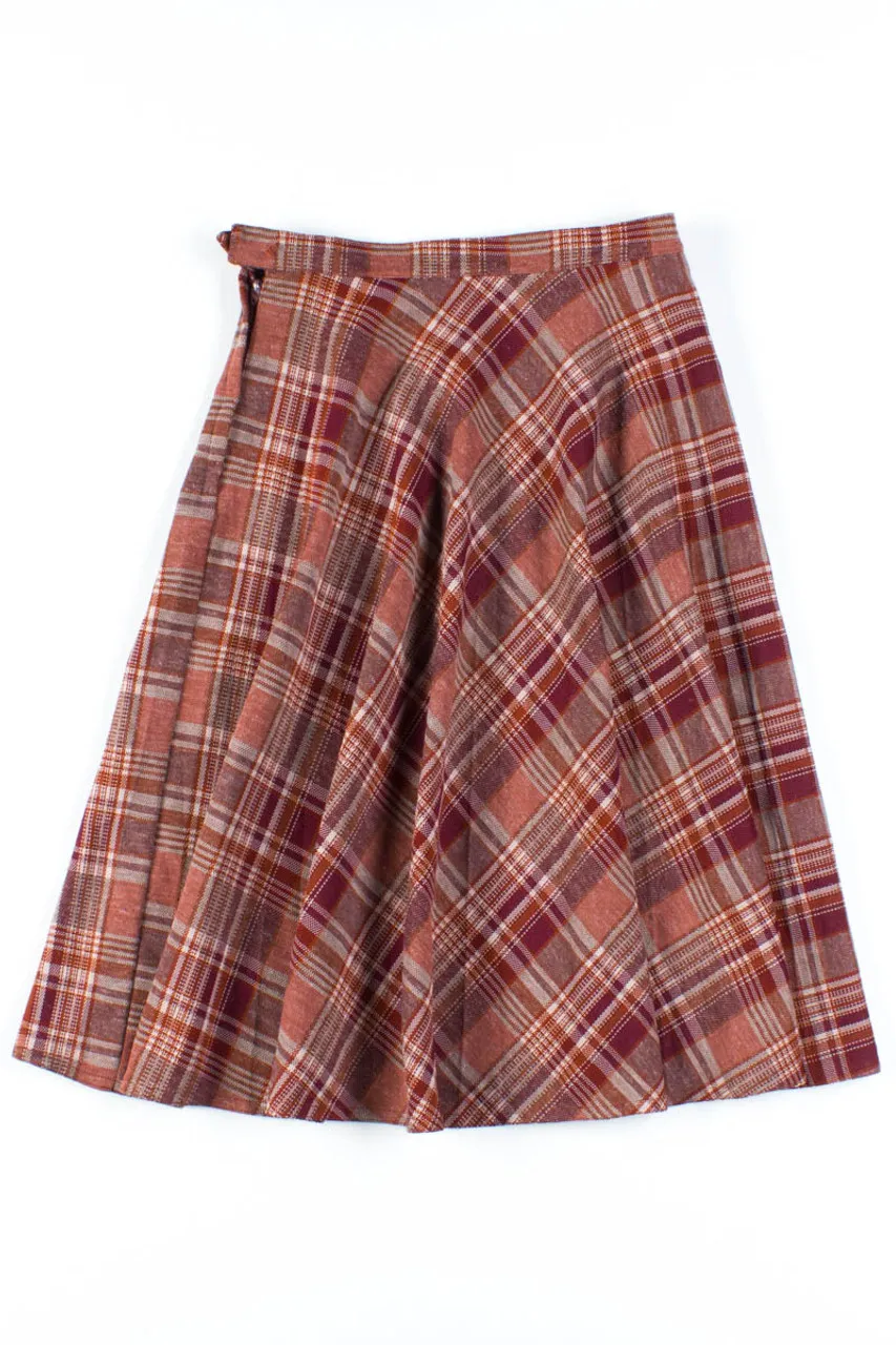 Strawberry Plaid Skirt